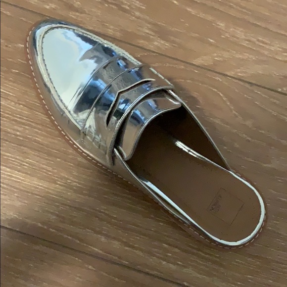Metallic Silver Loafers - Picture 3 of 4